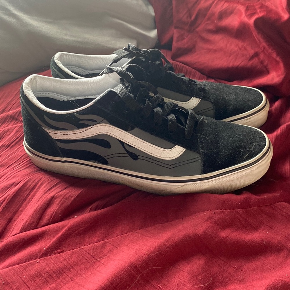 Gray Flame Vans